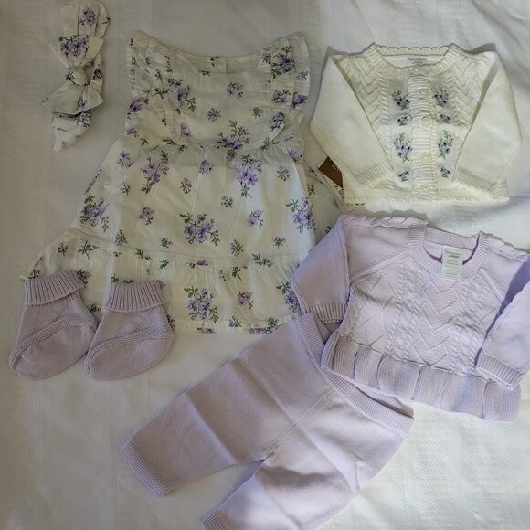 Gymboree Home Grown 100% organic Cotton up to 7 lb. Lot NWT - Picture 10 of 11